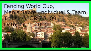 Fencing World Cup Tbilisi Men’s Sabre  Piste Green [upl. by Lexy489]