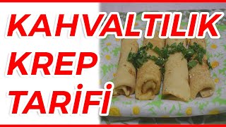 MÜKEMMEL KAHVALTILIK KREP YAPIMI🍛KAHVALTILIK KREP TARİFİ BURADA🍛 [upl. by Elocen]