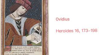 Ovidius heroides 16 173198 Paris aan Helena [upl. by Marquardt]