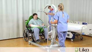 HillRom  Liko® Lifts amp Slings  Transfer from Chair to Bed Bariatric [upl. by Welcy516]