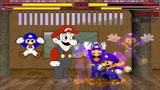 MUGEN RhylanIsDone Edition 43 Weegee and SMG4 vs Mario and Luigi [upl. by Natsirc]