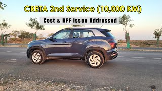 Creta Second Service Update  Cost and DPF Issue Explained  Roving Family [upl. by Boatwright]