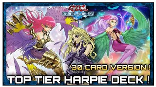 HARPIE Deck   TOP TIER   30 Card Version YuGiOh  Duel Links [upl. by Suivatal]