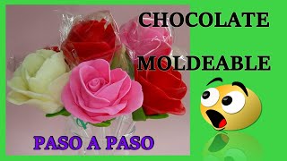 🔴Como Hacer CHOCOLATE PARA MOLDEAR 🌹😱 Chocolate Plástico Chocolate Moldeable [upl. by Gefell]