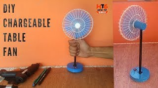 How to make a table fanDIYchargeableby How to guruji [upl. by Spiegleman]