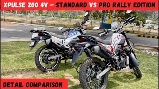 Hero Xpulse 200 4V Standard vs Pro  Detailed ComparisonWhich One Should You Buy [upl. by Kitti209]