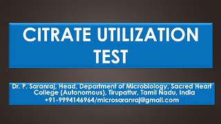 Citrate Utilization Test [upl. by Jody]