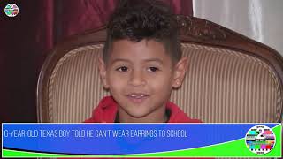 Mother upset after being told son cant wear earrings at Texas elementary school [upl. by Klatt]