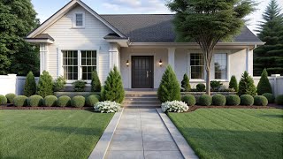 Minimalist Front Yard Landscaping  Achieving a Contemporary and Serene Outdoor Space [upl. by Burris768]