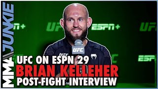 Brian Kelleher credits staying active strength difference for victory  UFC on ESPN 29 [upl. by Akli340]