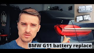 BMW G11 Battery Replacement and Register  Code with ISTA [upl. by Amiel]