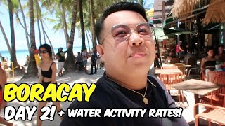 BORACAY VLOG Water Activity Rates  Chill Day 2 🇵🇭  Jm Banquicio [upl. by Lehte]