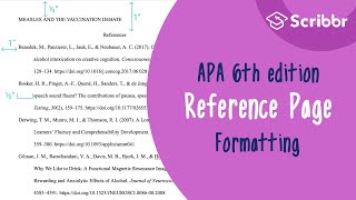 Formatting the APA Reference Page in Google Docs 6th Edition  Scribbr 🎓 [upl. by Simeon]