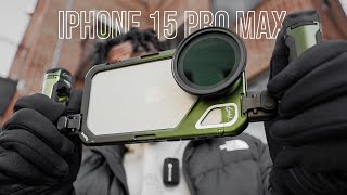 This iPhone 15 Pro Max Filmmaking Rig Is A GAMECHANGER Brandon Li x SmallRig Kit [upl. by Esorrebma]