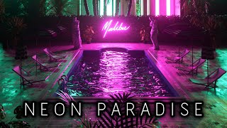 Chill Synth  Synthwave  Chillwave Mix  Neon Paradise  Royalty Free Copyright Safe Music [upl. by Brandyn940]