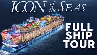 ICON OF THE SEAS FULL WALKTHROUGH TOUR OF THE WORLDS LARGEST CRUISE SHIP  ROYAL CARIBBEAN [upl. by Monahan]