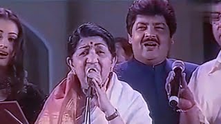 Lata Mangeshkar Udit Narayan hyderabad live concertYear2002UditNarayanfansClub [upl. by Martel443]