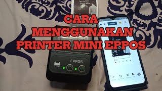 CARA MENGGUNAKAN PRINTER MINI MERK EPPOS tutorial printer EPPOSminivlog funny [upl. by Leanora]