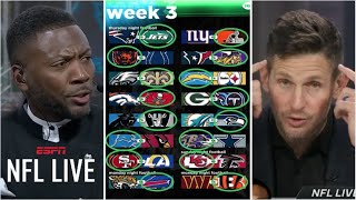 FULL NFL LIVE  ESPN breakdown NFL Week 3 Saints over Eagles  Ravens over Cowboys  49ers [upl. by Emarej]