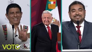 Se pelean en Oaxaca por AMLO  Voto 2022 [upl. by Phonsa448]