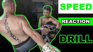 Muay Thai Drills  Speed Reaction Drill Thai Pad Training [upl. by Parette]