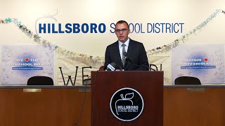 Press Conference with Superintendent Travis Reiman October 23 2023 Hillsboro School District [upl. by Tehr]