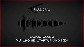 V8 Engine Startup and Revving  HQ Sound Effects [upl. by Htebsle]