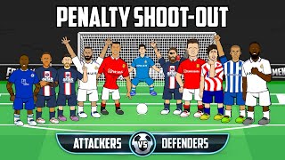 ⚽️Penalty ShootOut Attackers vs Defenders⚽️Frontmen Season 45 Feat Ronaldo Messi Neymar Maguire [upl. by Alecia]