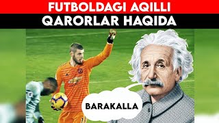 AQL BILAN URILGAN FANTASTIK GOLLAR YOHUD FUTBOL TARIXIDAGI ENG AQLLI QARORLAR [upl. by Cia]