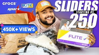 7 Best SLIDERSFLIP FLOP from 250 for Men 🔥 Amazon Haul 2022  Crocs Sparx Flite  ONE CHANCE [upl. by Stretch]