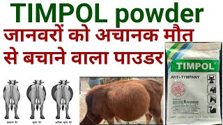 Timpol anti tympany veterinary powder ke kya upyog haitimpol powder uses in hindi in veterinary [upl. by Enialed]