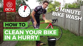 The 5 Minute Bike Wash  How To Clean Your Bike In A Hurry [upl. by Hana792]