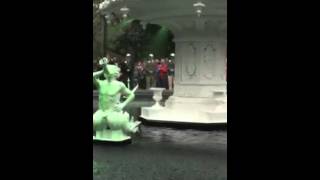 Savannahs Forsyth Park Fountain turns green for St Patricks Day [upl. by Maharva]