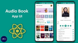 Audio Book App UI in React Native [upl. by Ttayh468]