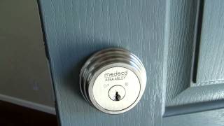 Medeco Maxum High Security Single Cylinder Deadbolt Lock for Residential Review [upl. by Arym]