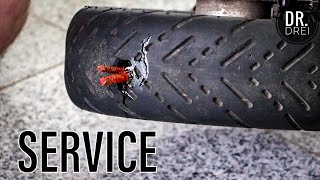 Reparatie pana cauciuc TUBELESS pe trotineta electrica  SERVICE [upl. by Sufur]