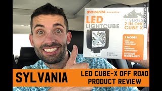 Product Unboxing  Sylvania Cube X LED Pod Off Road Light Bar  Review Truck Jeep Boat ATV SUV 4x4 [upl. by Micheline871]