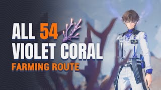 Wuthering Waves  All Violet Coral Farming Route [upl. by Garratt789]