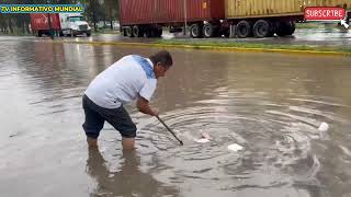 SE AH0GA EN AGUA PUERCA GUADALAJARA POR FUERTE AGUACERO POR 🗑️ BASURA Y POR GENTE 🐷 [upl. by Adnalu]