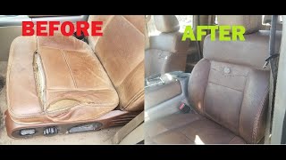 King Ranch Leather Seat Restoration [upl. by Molini465]