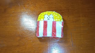 TUTORIAL PAPER SQUISHY PUSHEEN POPCORN 3D‼️ [upl. by Yeslrahc]