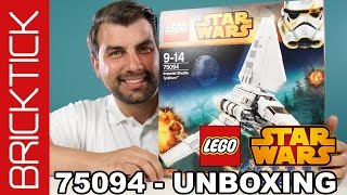 LEGO Star Wars Imperial Shuttle Tydirium  75094 LEGO Star Wars Set Unboxing Lego Star Wars Deutsch [upl. by Anihcak81]