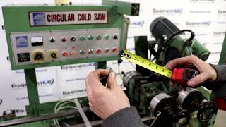 Jager FHC300A 12quot Automatic Pneumatic Circular Metal Cutting Cold Saw [upl. by Kcirderf726]