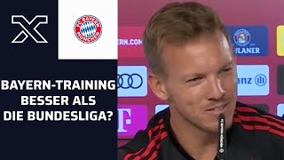 ArroganzAnfall von Salihamidzic Nagelsmann scherzt über BrazzoAussagen [upl. by Desimone261]