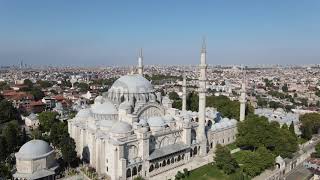 Istanbul Suleymaniye Mosque Aerial Drone I Süleymaniye Cami Drone Görüntüsü [upl. by Suk219]