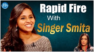 Rapid Fire With Singer Smitha  Singer Smitha Interview  iDream Vizag [upl. by Aicelf]