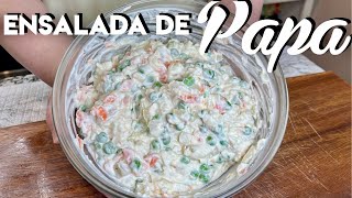 Aquí la ENSALADA de PAPA mas cremosa que haz probado  la mejor ensalada de papa  ensalada rusa [upl. by Yacov121]