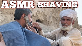 ASMR Fast Beard Shaving but Barber is 100 Year Old ASMR BrozAsmr [upl. by Lemej]