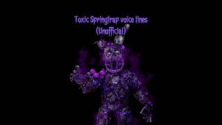 Toxic Springtrap voice lines FanmadeFNaF AR [upl. by Adnolahs]