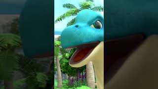 Trex vs Brachiosaurus 🔥DinoTrainers cartoon animation [upl. by Arch]